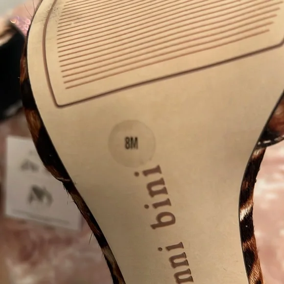 Gianni Bini Animal Print Heels with Sparkling Accents - Picture 6 of 10